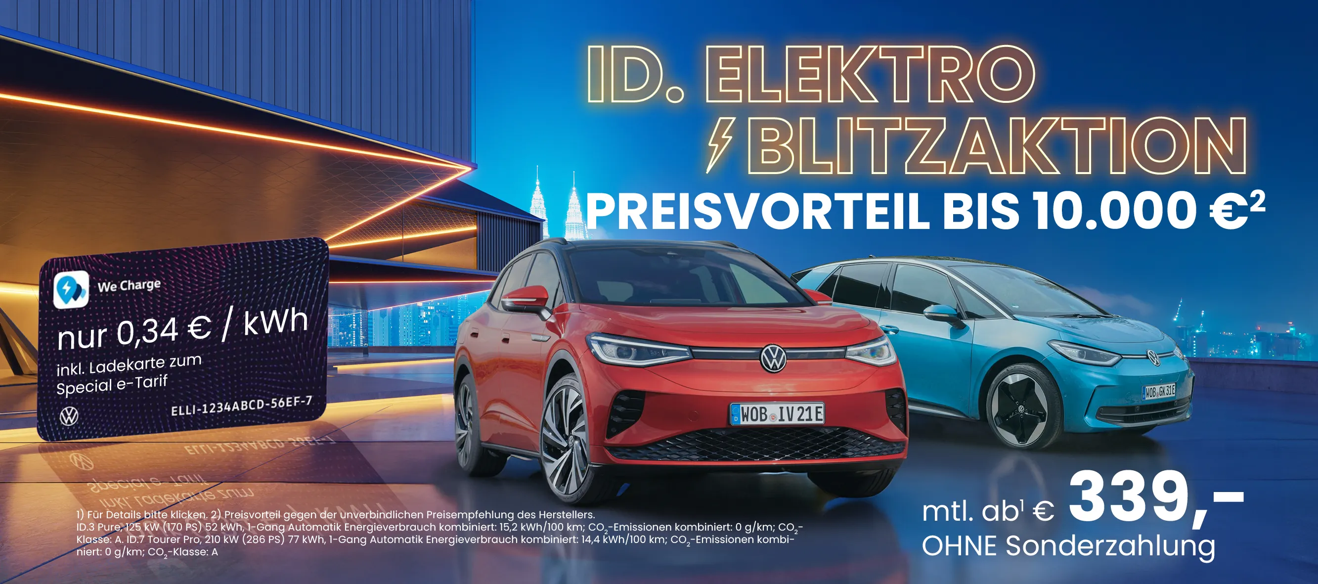 VW ID Preisvorteil Aktion