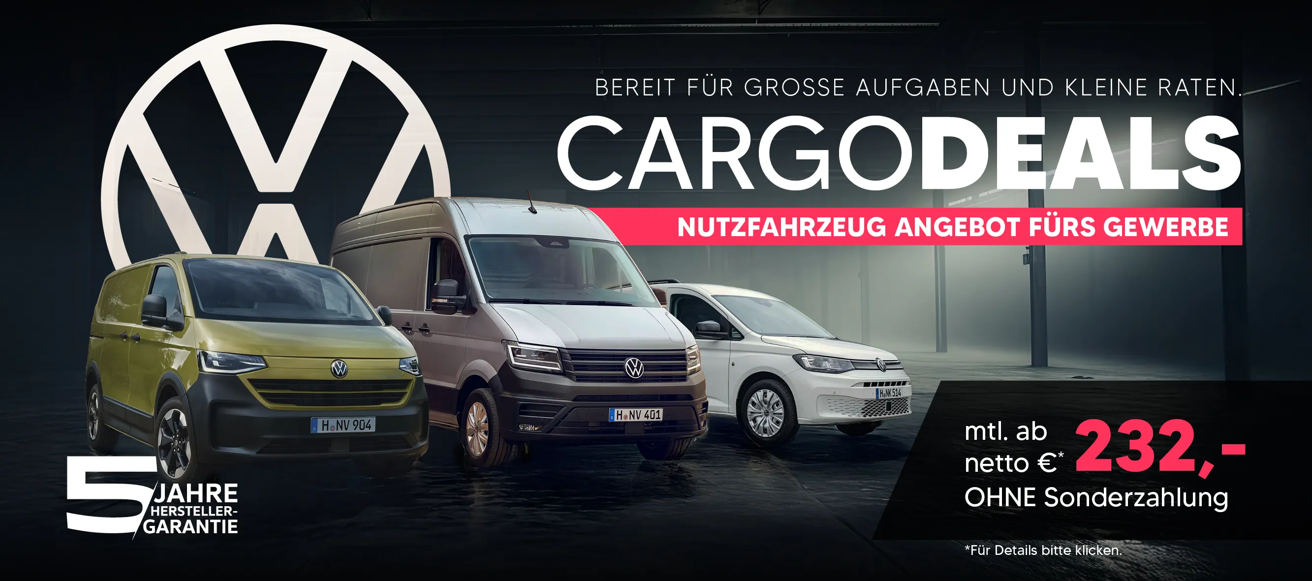 VW Kastenwagen Gewerbedeals