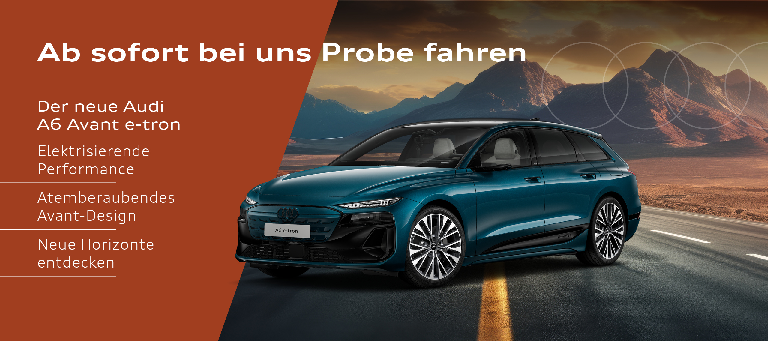 HEADER NEU-Der neue Audi A6 Avant e-tron-Neu Headerbild Audi A6 Avant e-tron