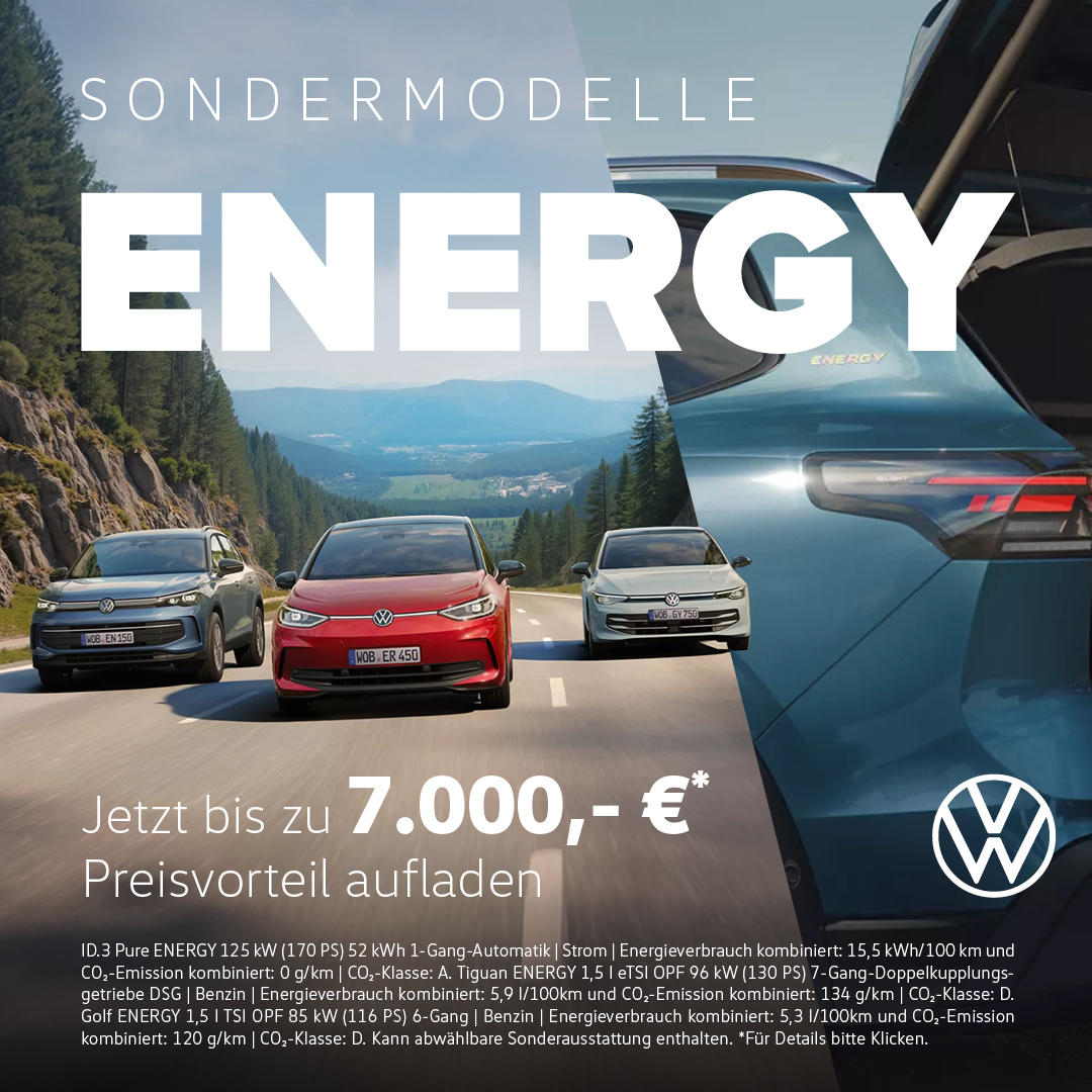 VW ENERGY Sondermodelle