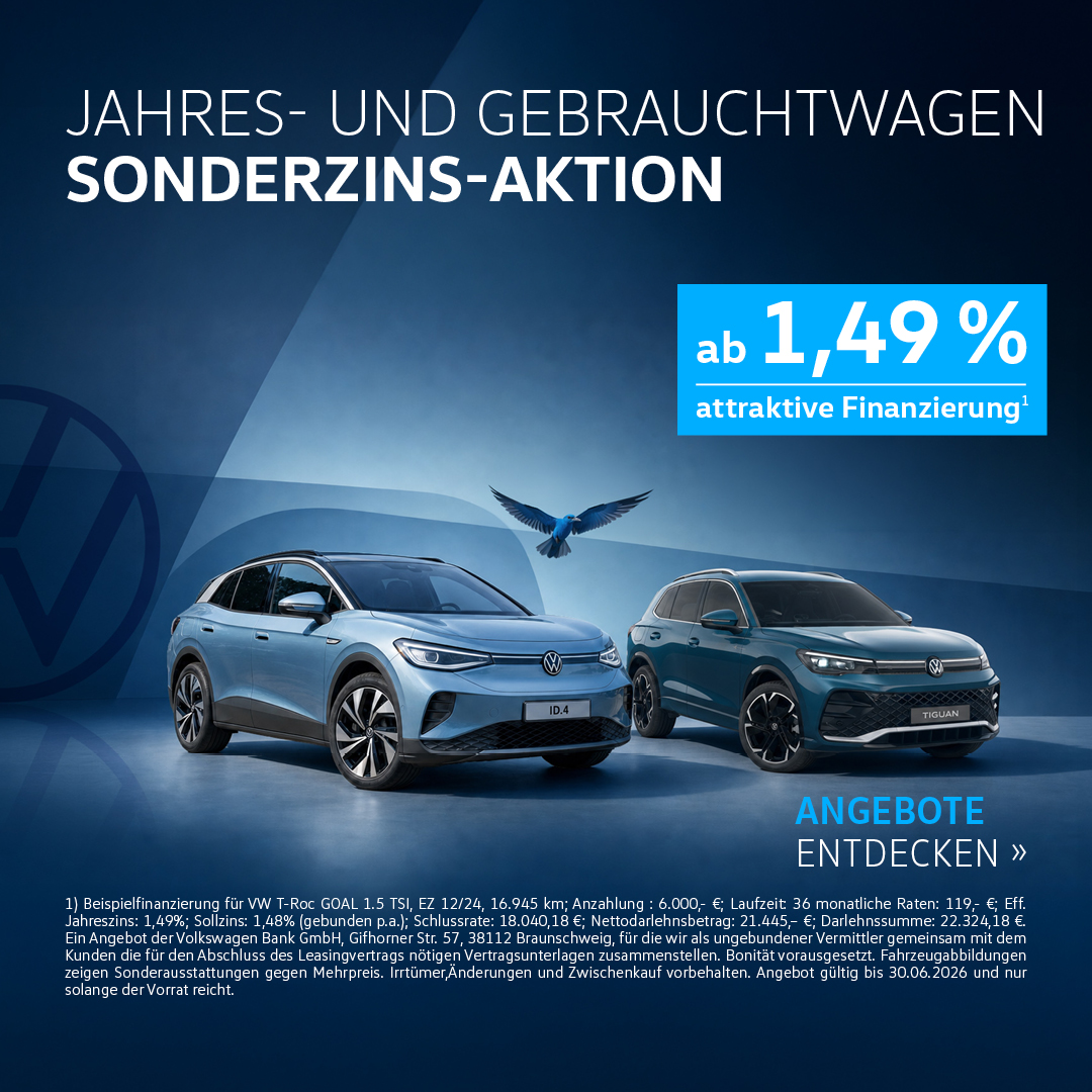 VW Sonderzins Aktion