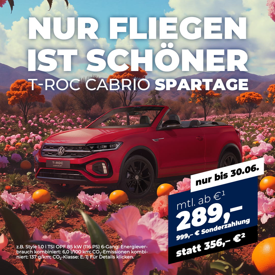 BEITRAG VW T-Roc Cabriolet Speziwoche
